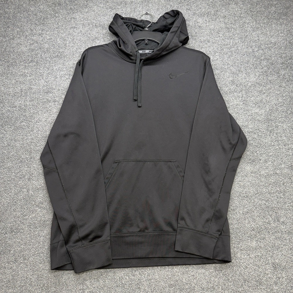 Nike Therma Fit Hoodie Men's Large Black Soft